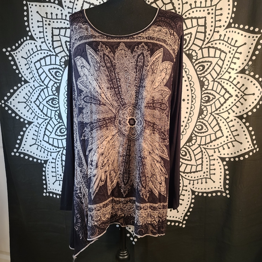 Skinny Minnie long sleeve tunic 3x